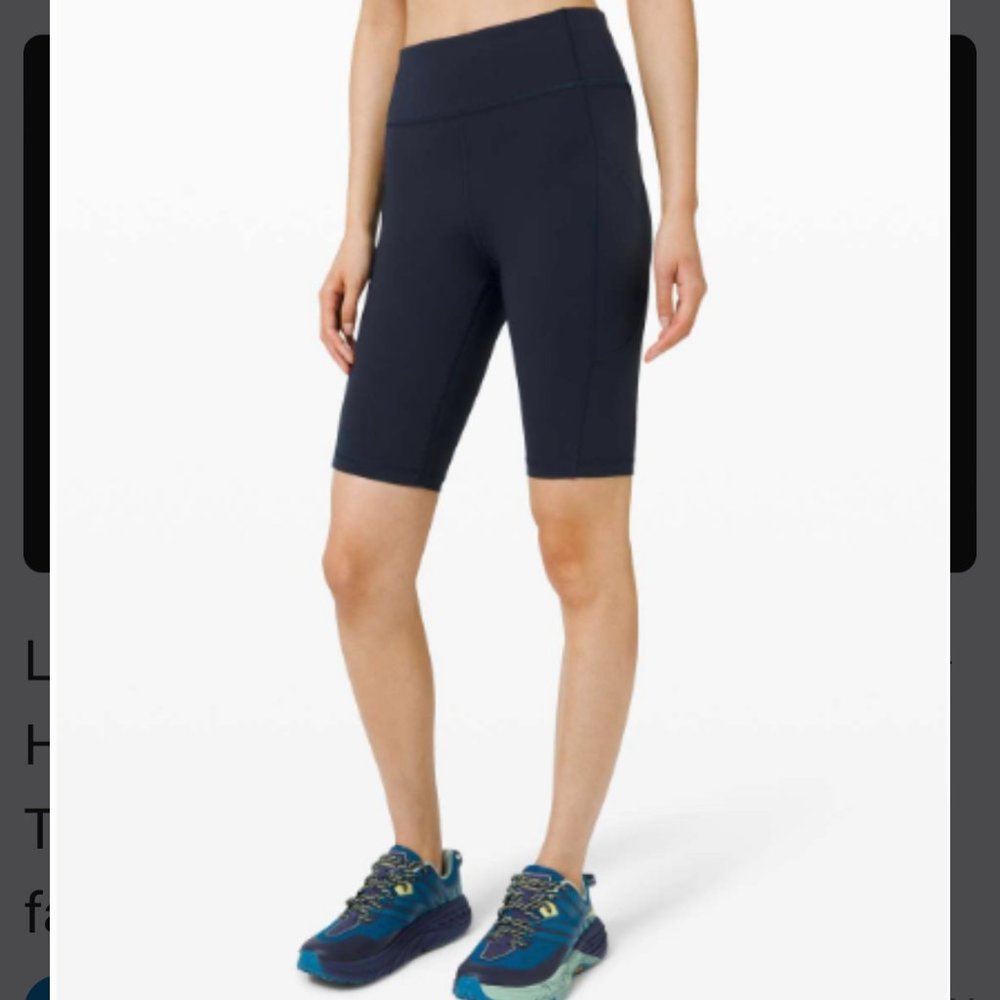 Women's Lululemon Invigorate High-Rise Short 10" True Navy - SZ 6 TALL